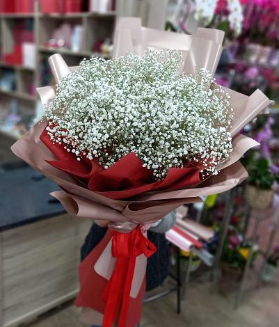 Букет цветов из: Гипсофила в Забайкальске