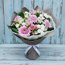 Букет цветов из:  Герберы, Альстромерии и Хризантемы в Забайкальске