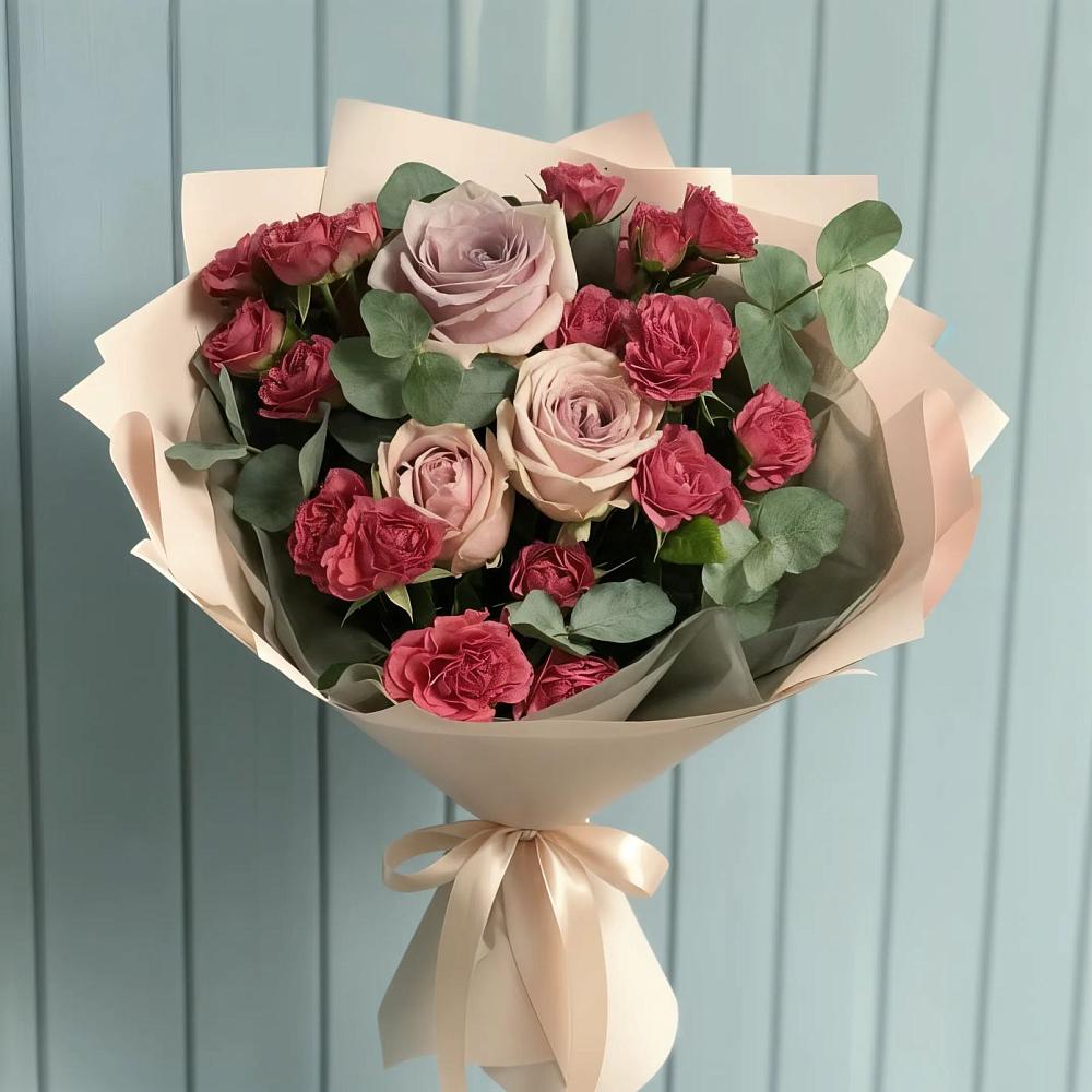 Букет цветов из: Гвоздики и Розы в Забайкальске