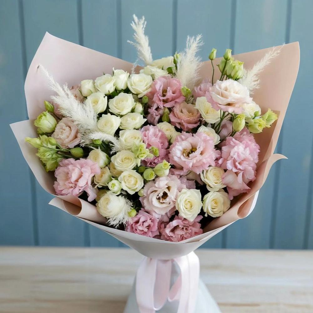 Букет цветов из: Альстромерии и Розы в Забайкальске