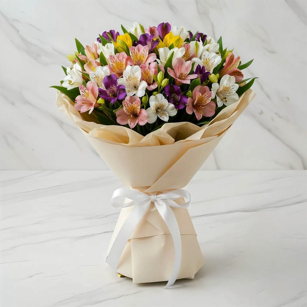 Букет цветов из: Альстромерии в Забайкальске