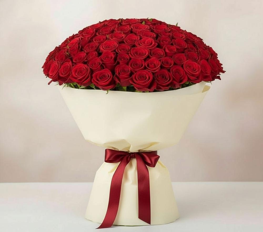 Букет 101 Красная роза Милано в Забайкальске