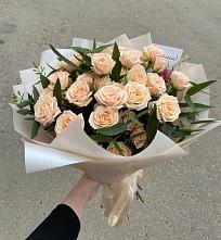 Букет Кремовые розы Латте в Забайкальске