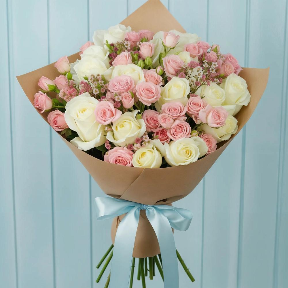 Букет цветов из: Розы в Забайкальске