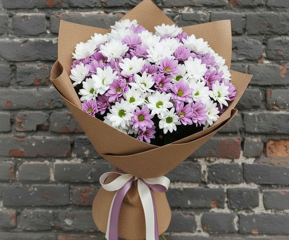 Букет цветов из: Хризантемы в Забайкальске