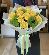 Букет цветов из:  Хризантемы и Розы в Забайкальске