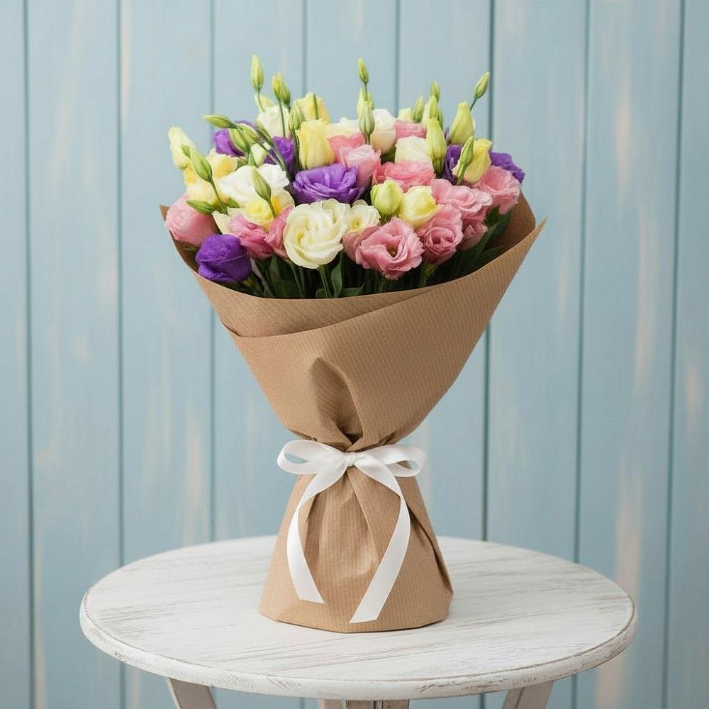 Букет цветов из: Лизиантусы в Забайкальске