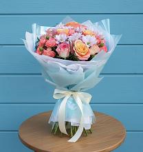 Букет цветов из:  Хризантемы и Розы в Забайкальске