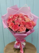Букет 15 Розовых роз Равель в Забайкальске