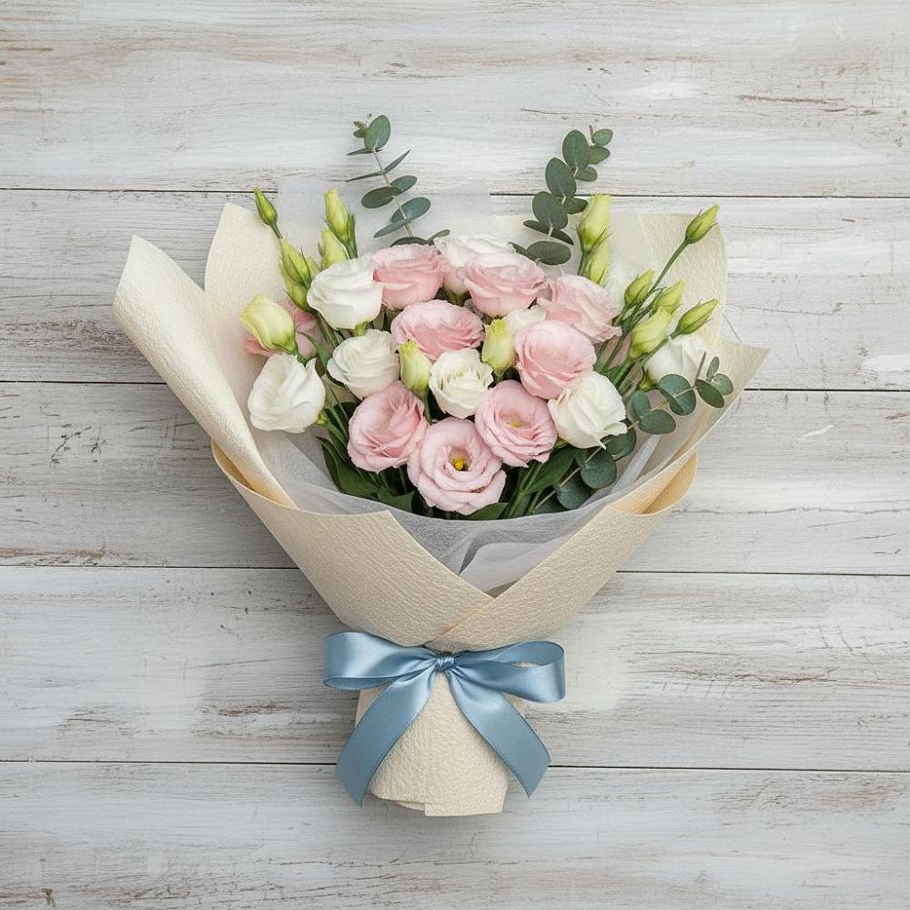 Букет цветов из: Лизиантусы в Забайкальске